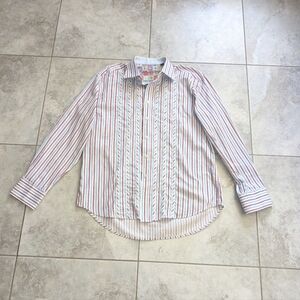 Robert Graham Striped Multi-color Button Down size XL